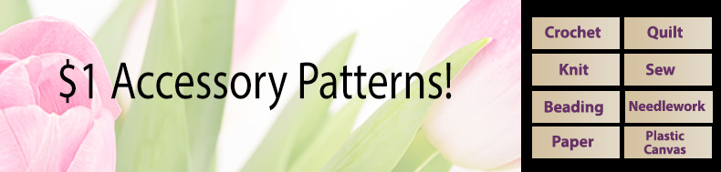 *Offer valid on select e-patterns through July 19, 2023, at 5:59 a.m. ET, only at e-PatternsCentral.com.
